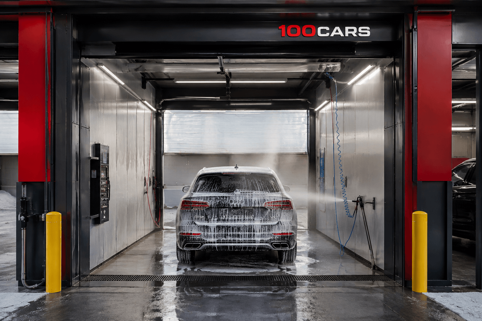 Рабочий пост автомойки самообслуживания 100CARS
